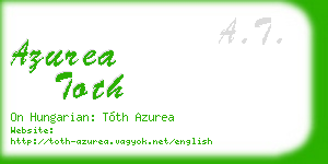 azurea toth business card